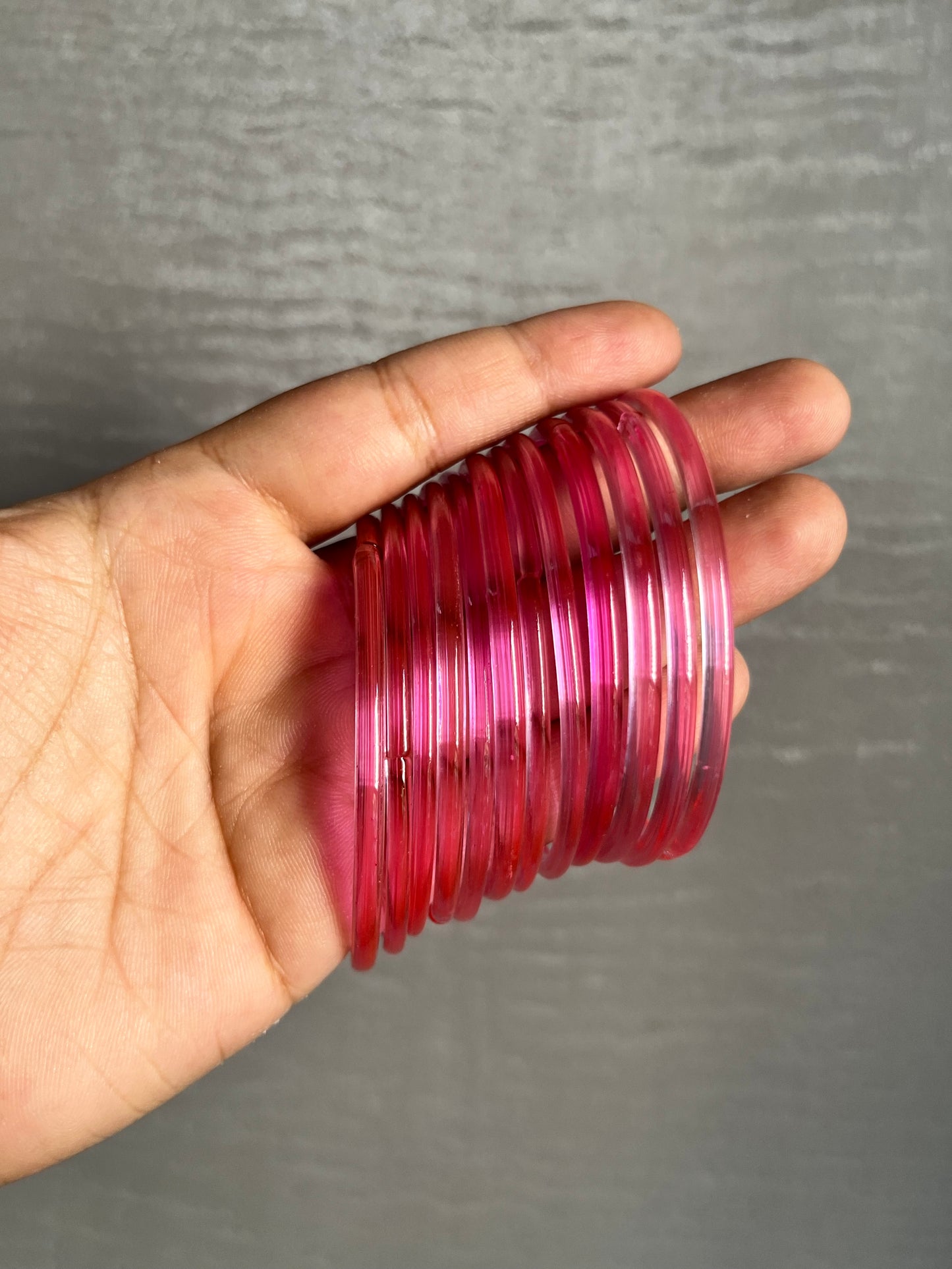 Jelly Bangles (Light Pink) 12 Bangles