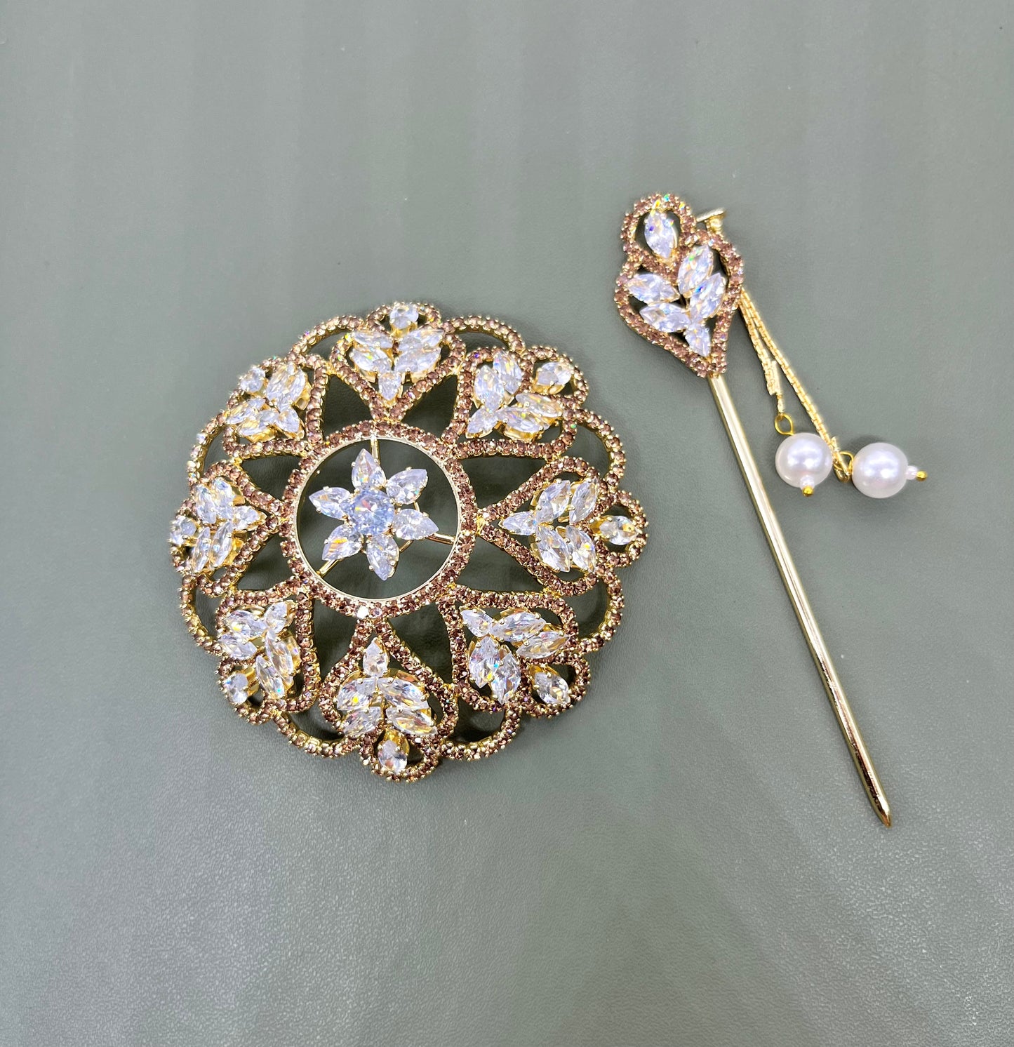 Gold Intricate Mini Bun