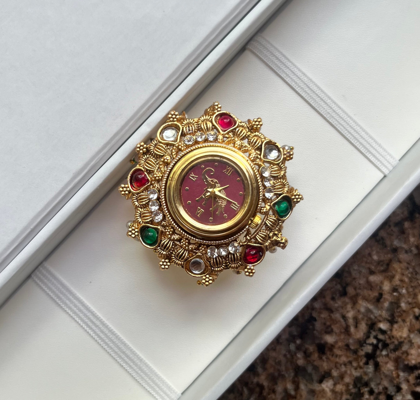 Watch Ring Maroon