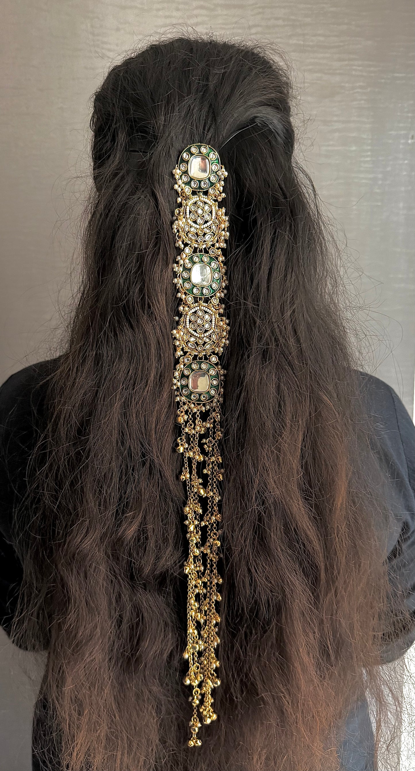Kundan Green Gold Billa