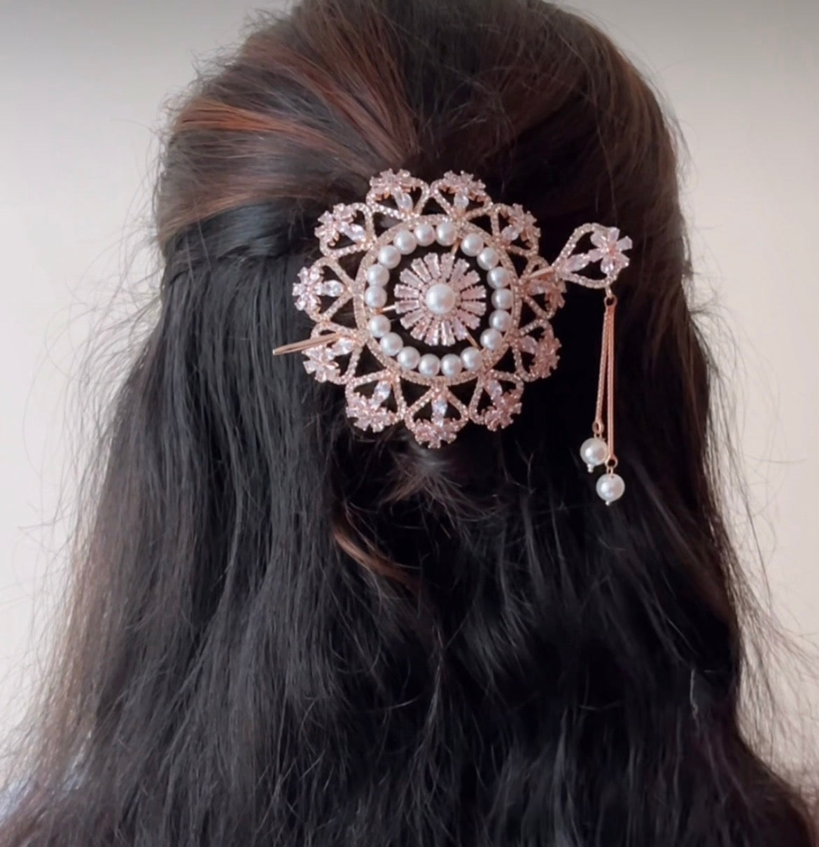 RoseGold PEARL Mini Bun