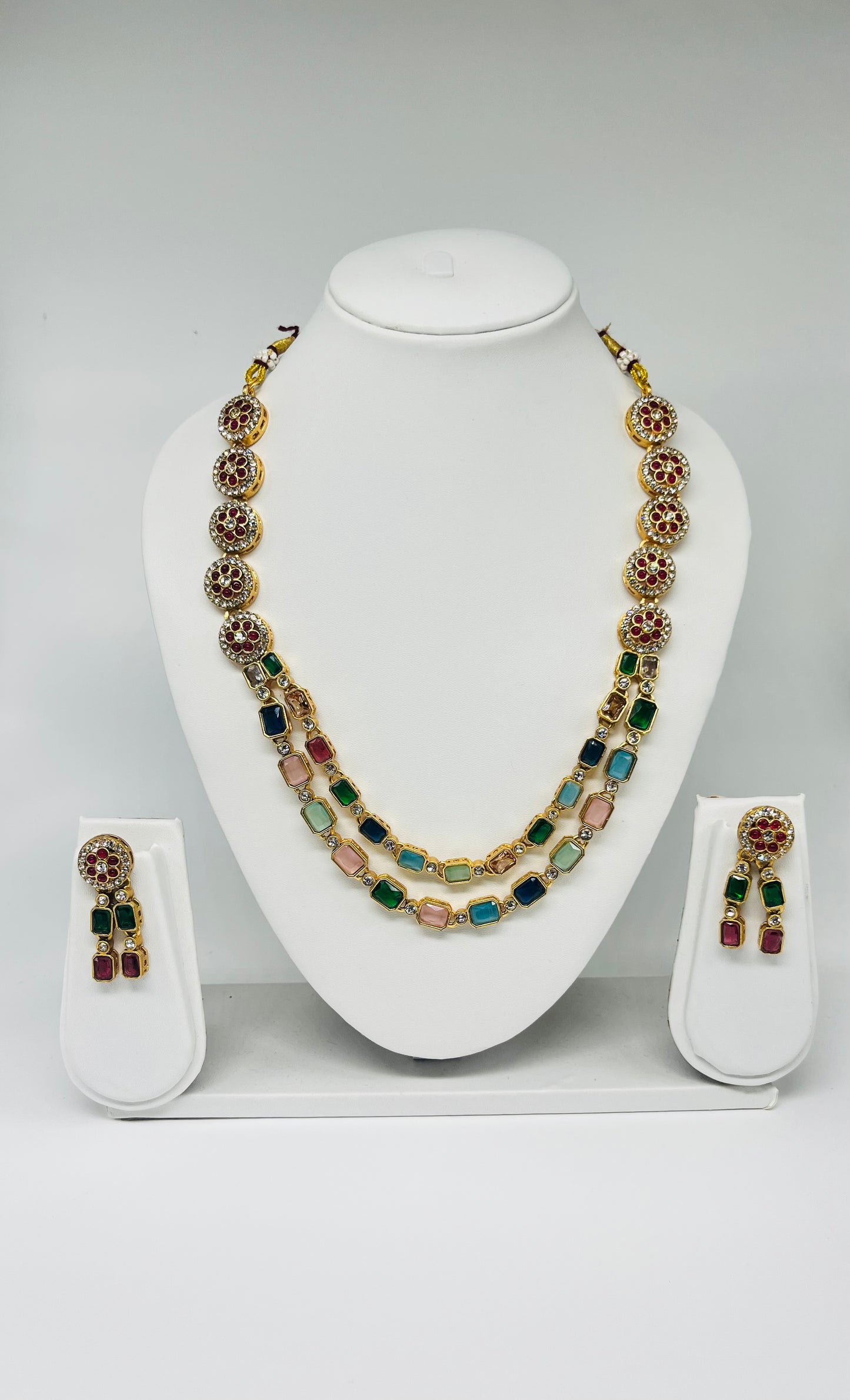 Multi Colored Double Layer (Line Mala)