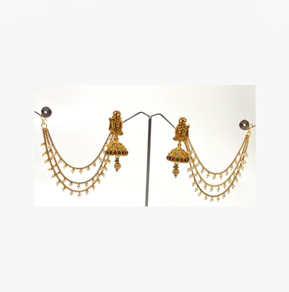 Jhumka plus earchain