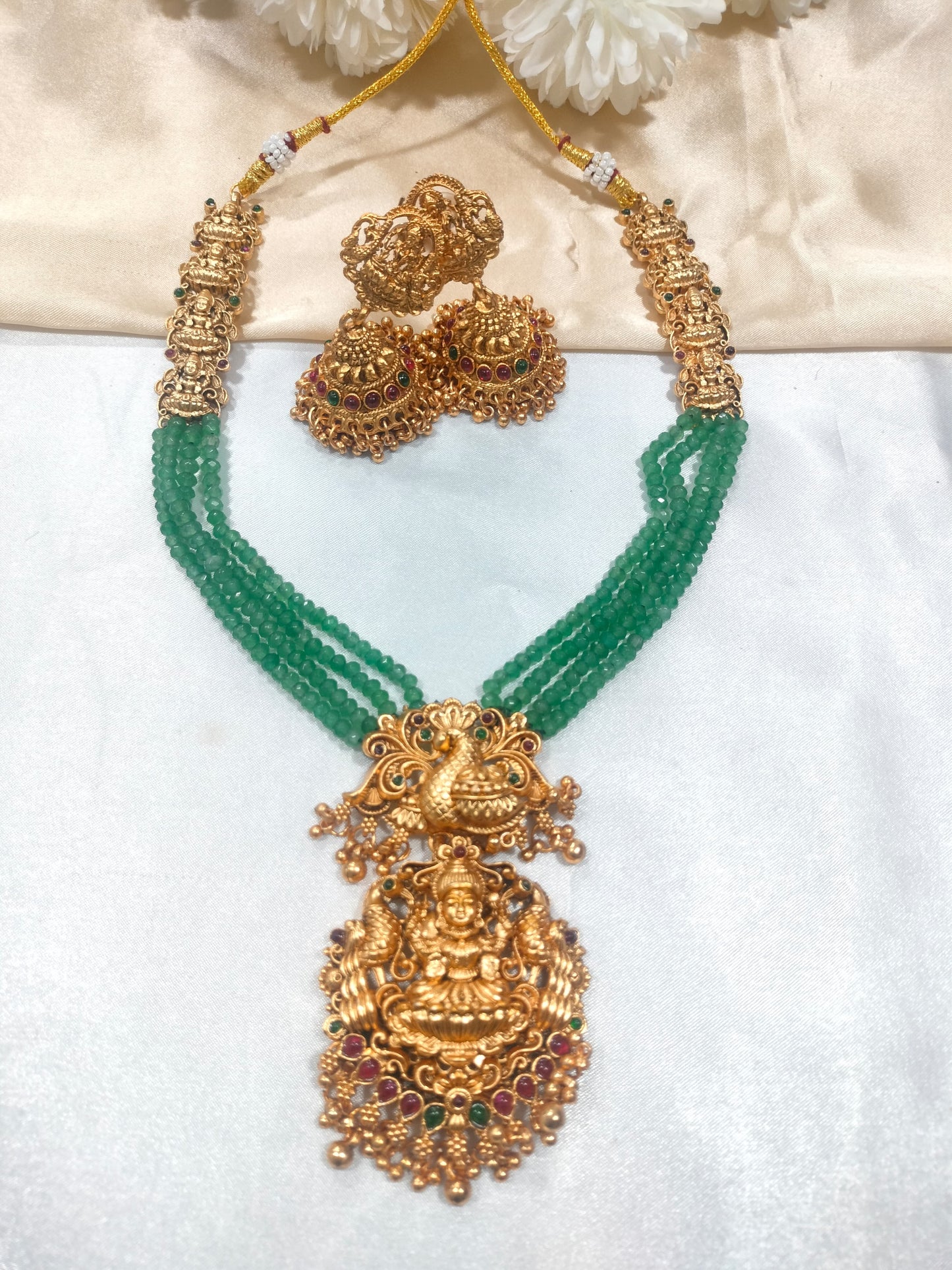 Lakshmi Antique Haram (Green)