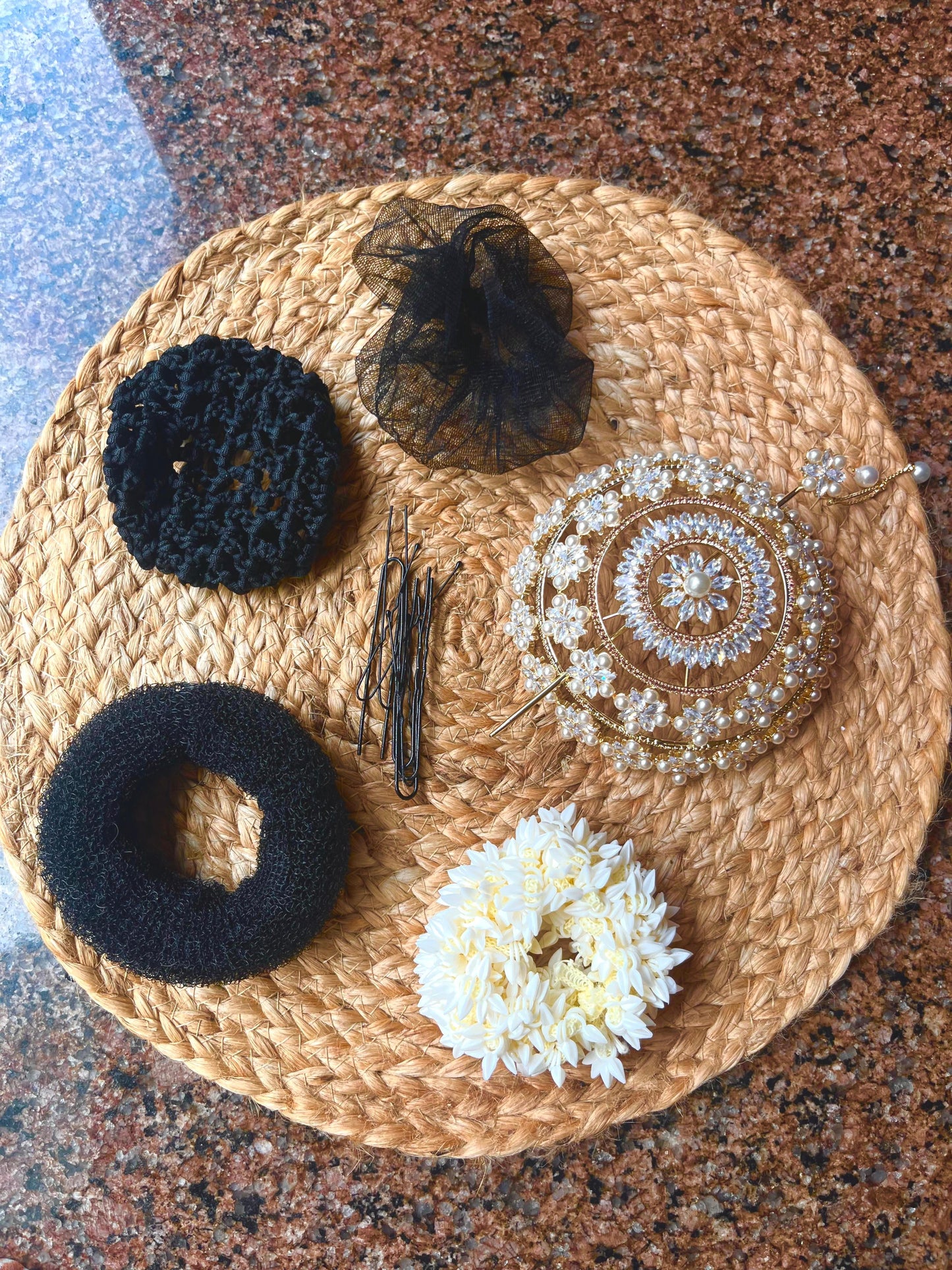 Full Hair package (Hair Bun + Hair Accessories)