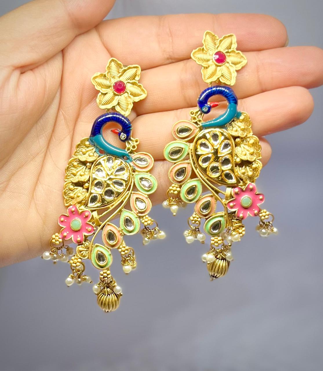 Peacock Earring