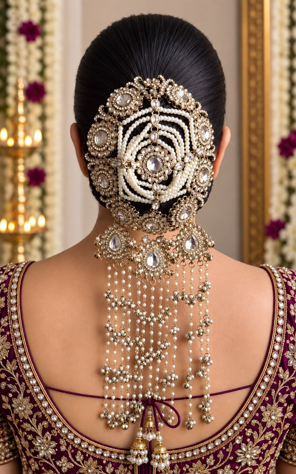 Diya Bead Bun