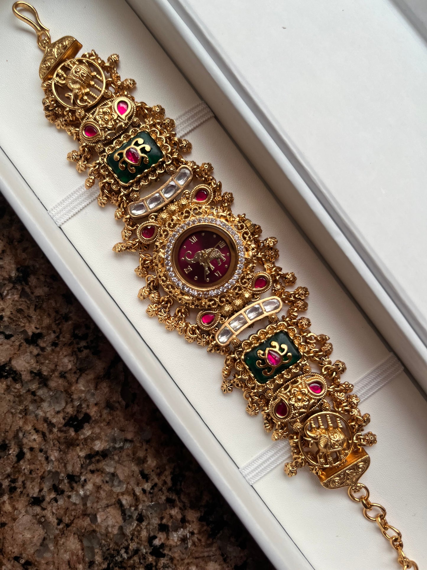 Elephant Watch Maroon