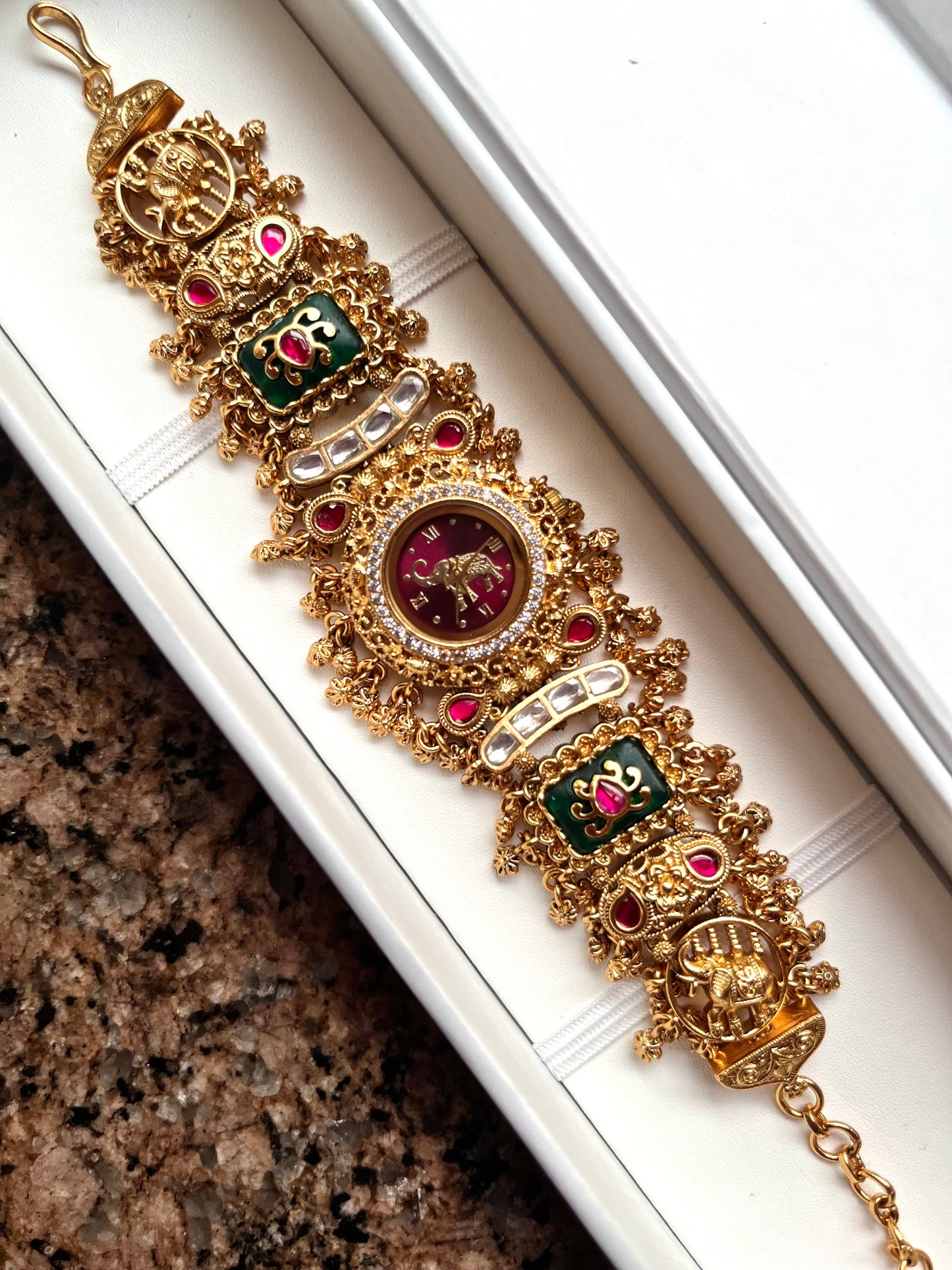 Elephant Watch Maroon
