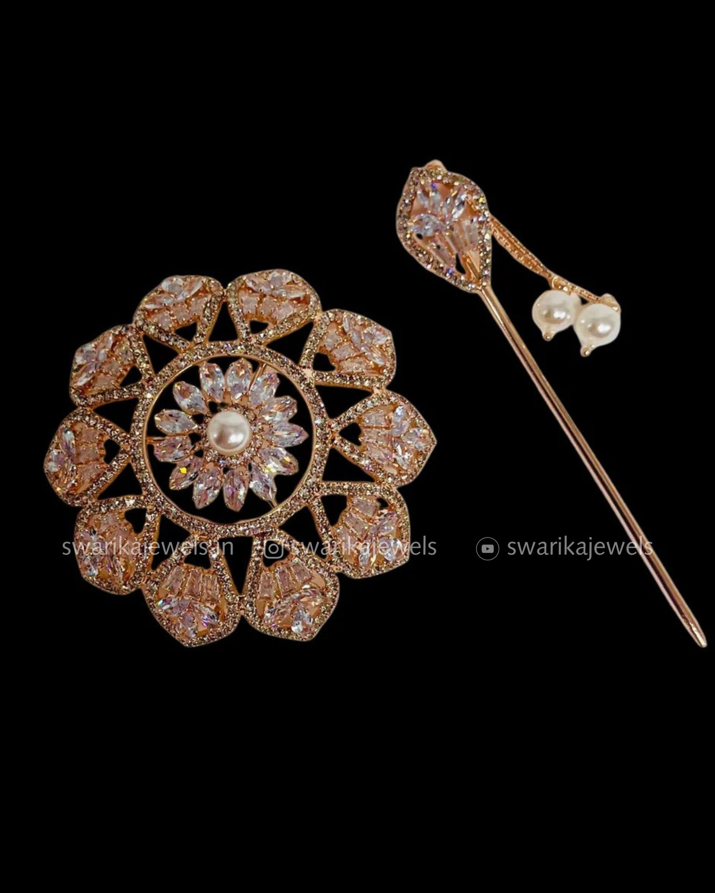 Rose Gold Mini Bun (metal)