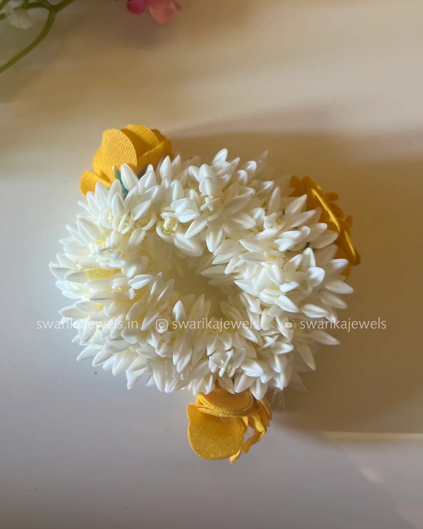 Yellow Jasmine Scruchie