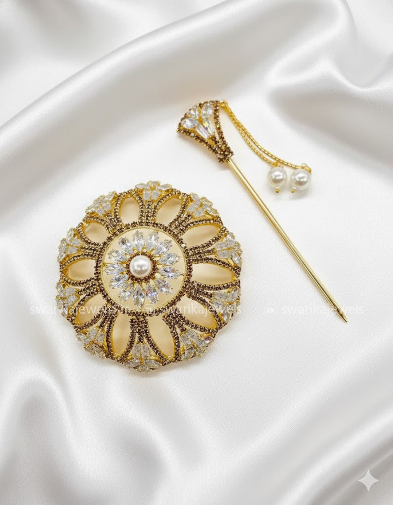 Gold Classy Mini Bun (metal)