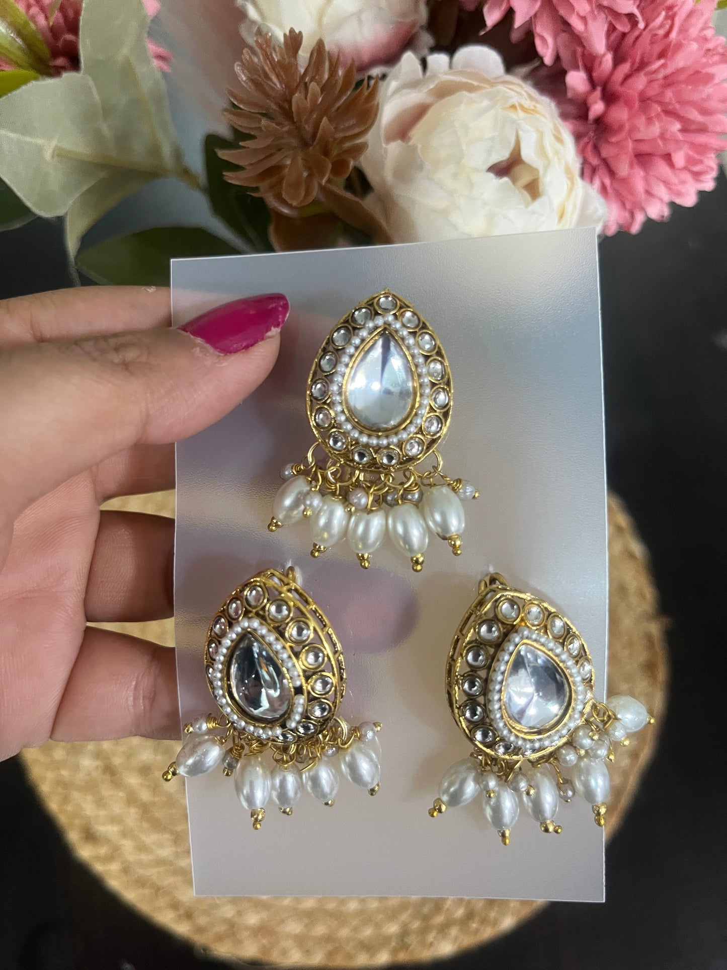 Kundankaari hairpin (set of 3)