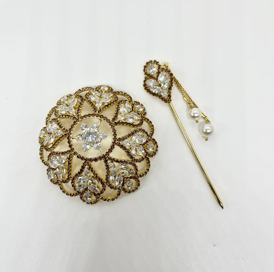 Gold Intricate Mini Bun