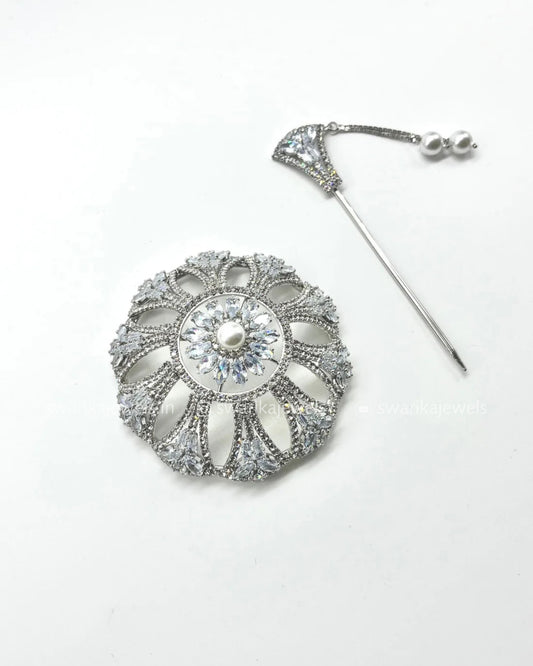 Silver Mini Bun Classy (metal)