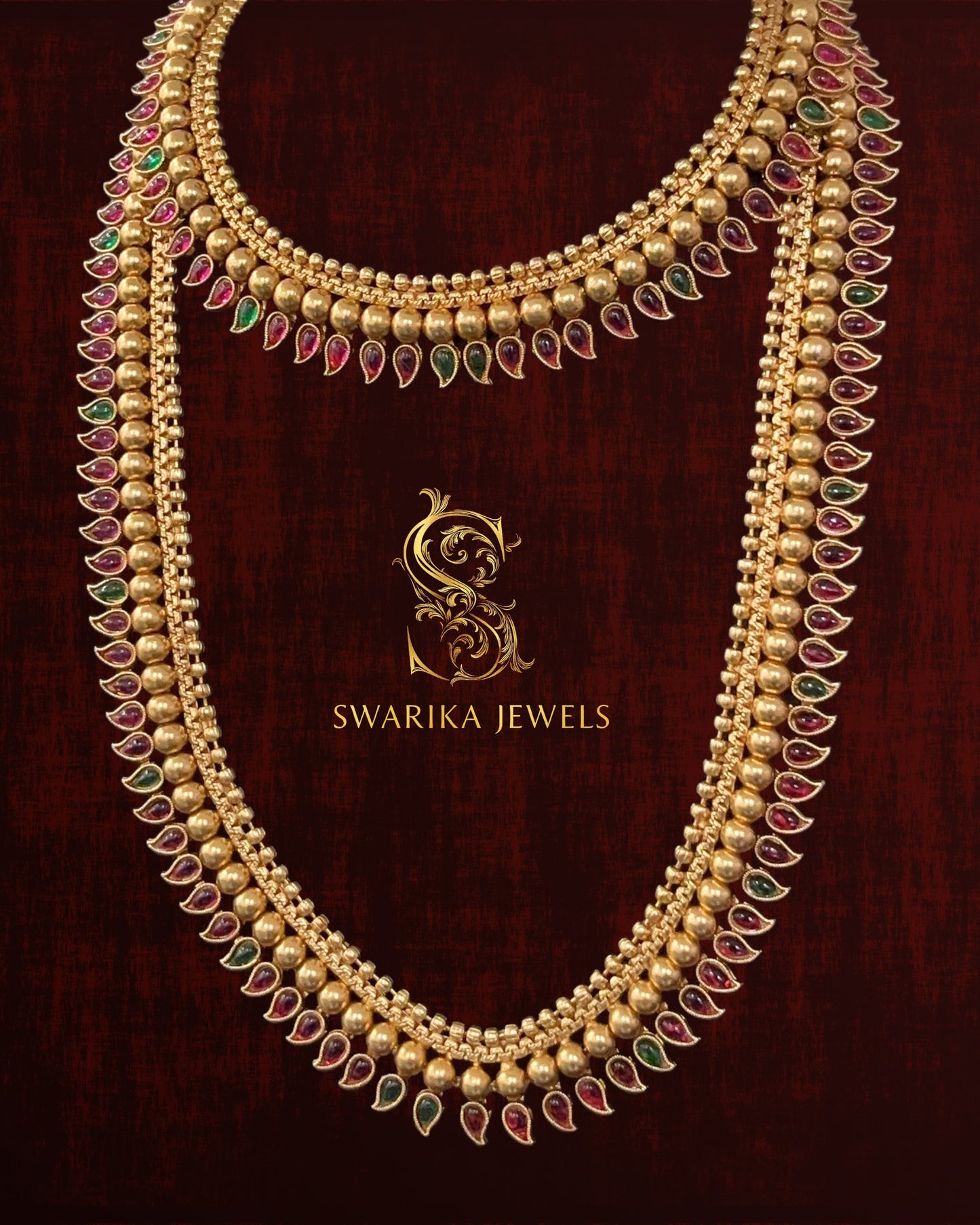 Double Kemp Necklace & Chutti