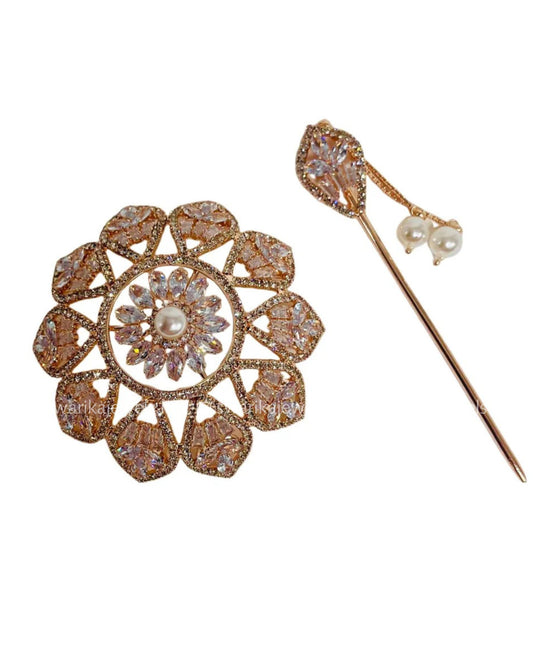 Rose Gold Mini Bun (metal)