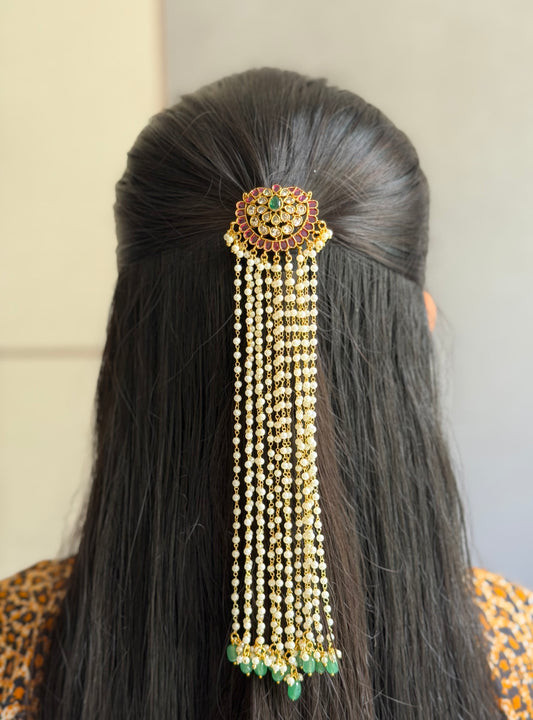 White Bead Jada Billa ( leaf ) semi jada billa