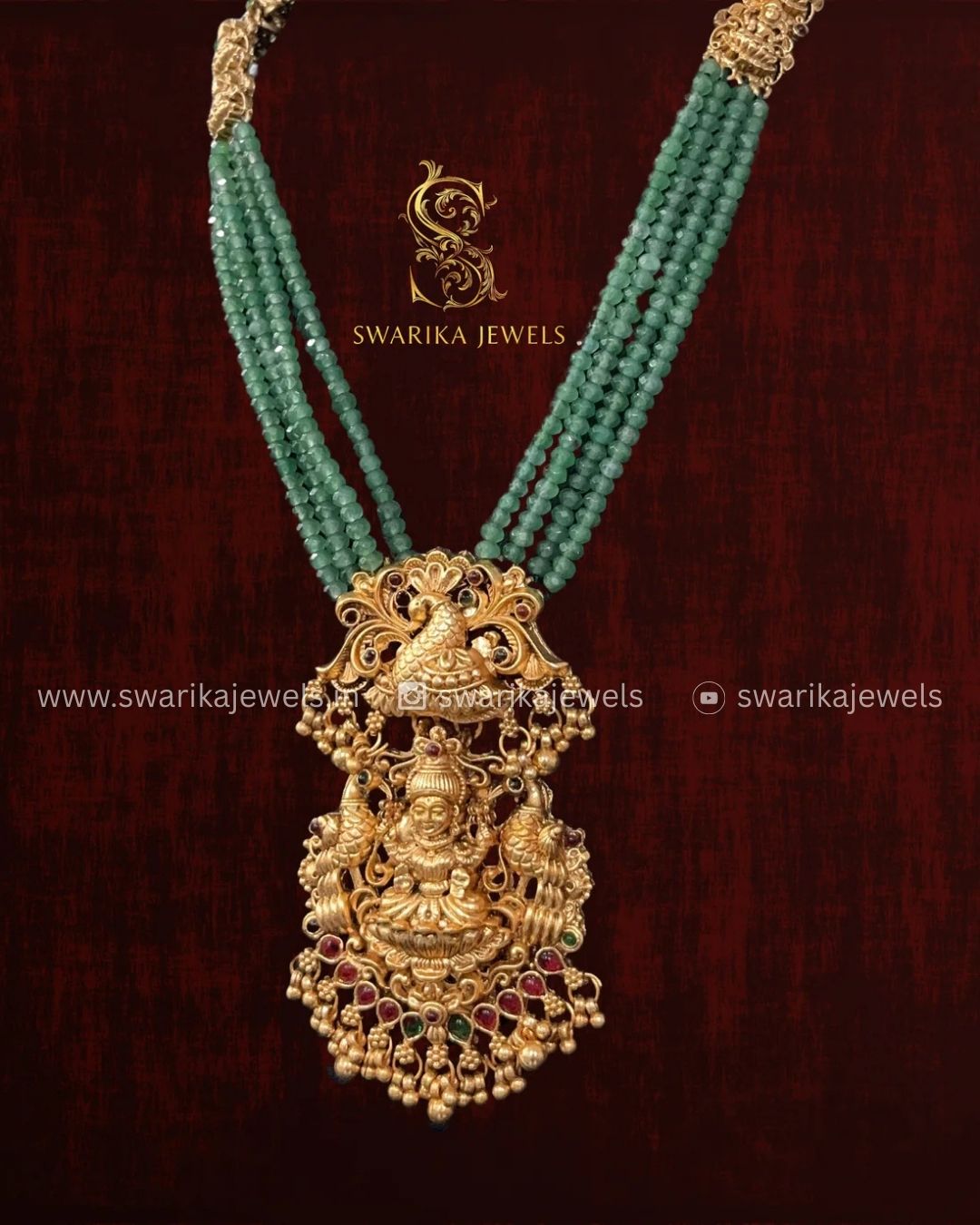 Lakshmi Antique Haram (Green)