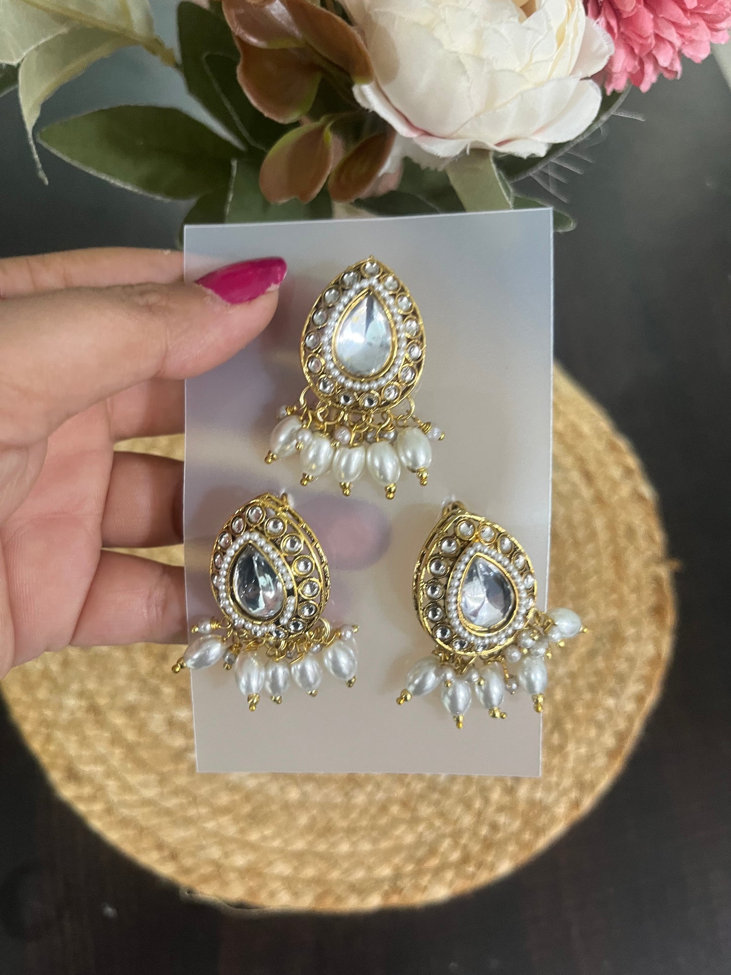 Kundankaari hairpin (set of 3)
