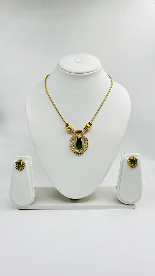 Green Pendant Necklace