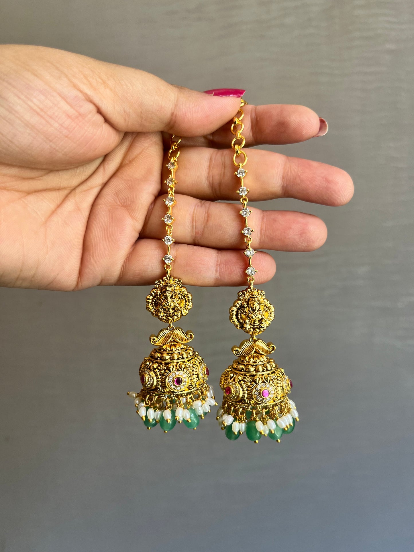 Long Temple Earring