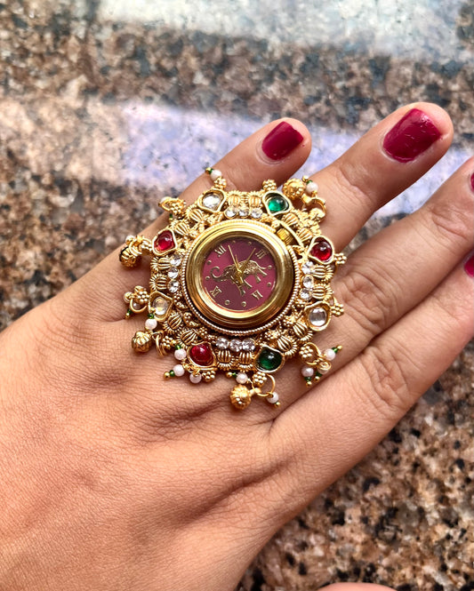 Watch Ring Maroon