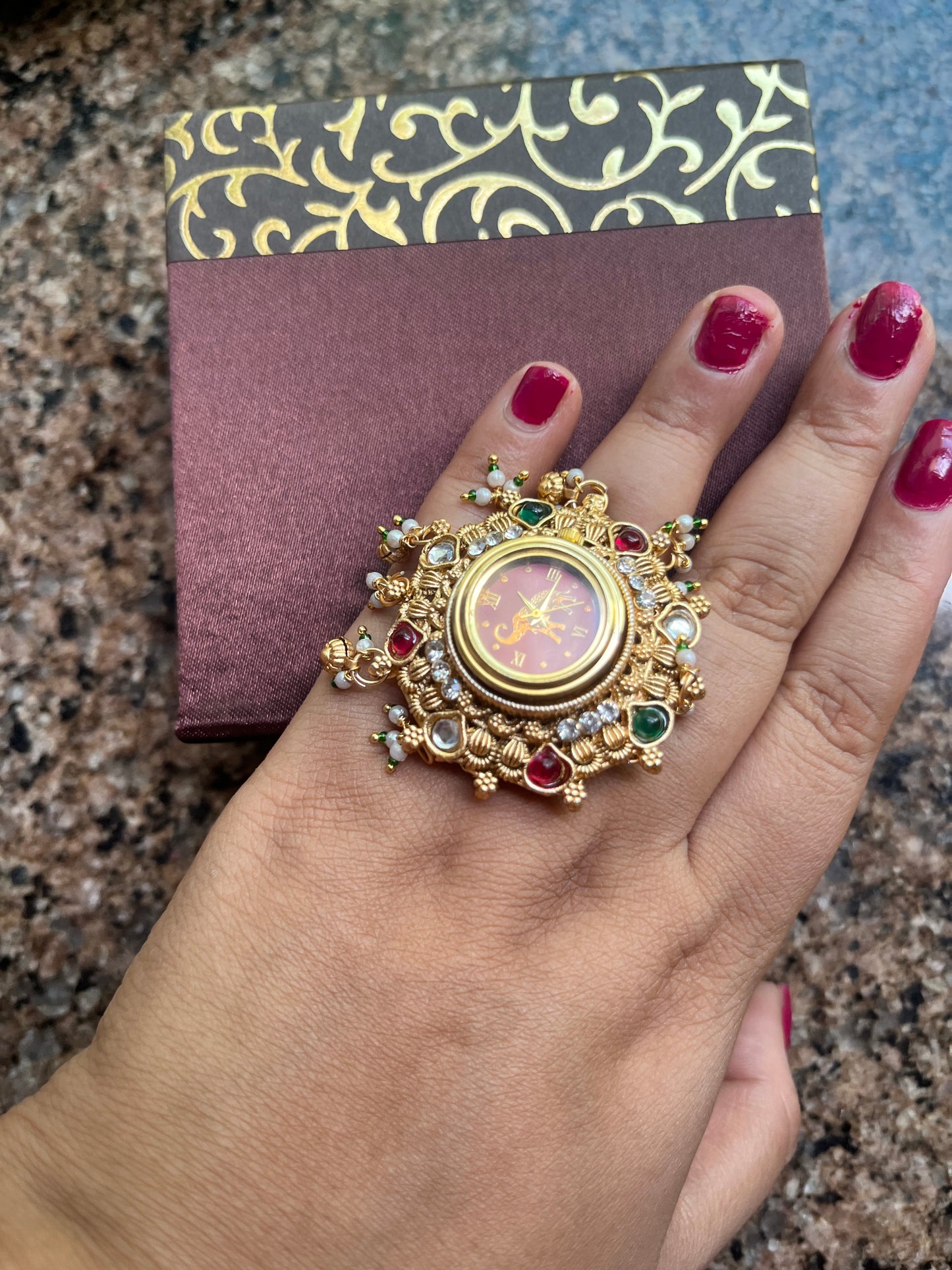 Watch Ring Maroon