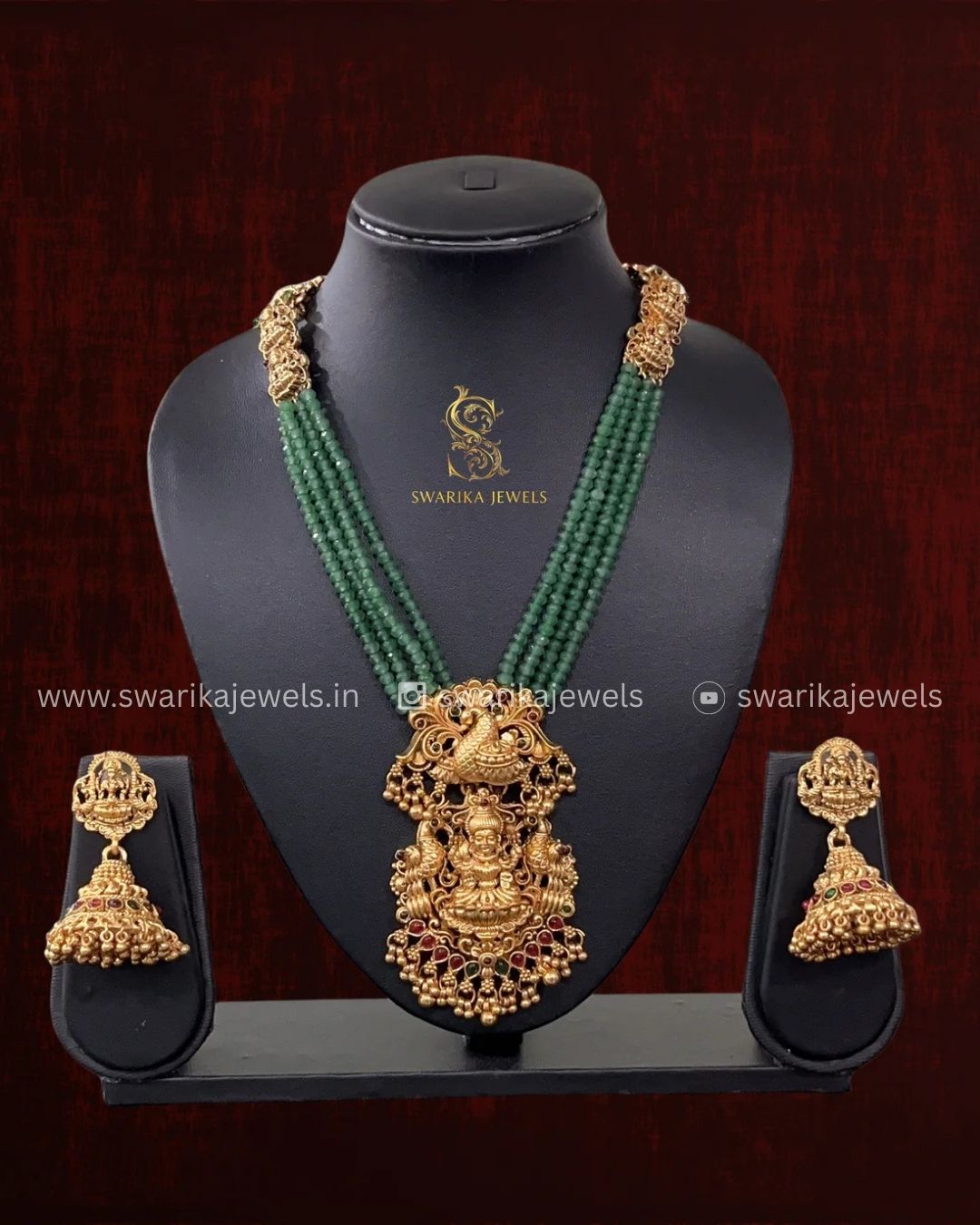 Lakshmi Antique Haram (Green)