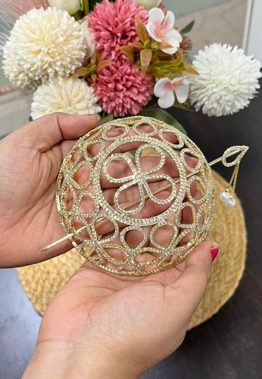 Large Gold Party Bun (metal)