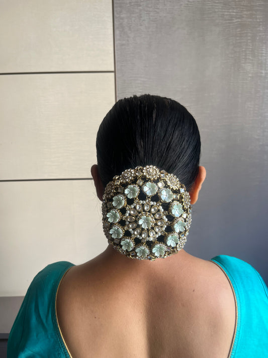 Blue bun