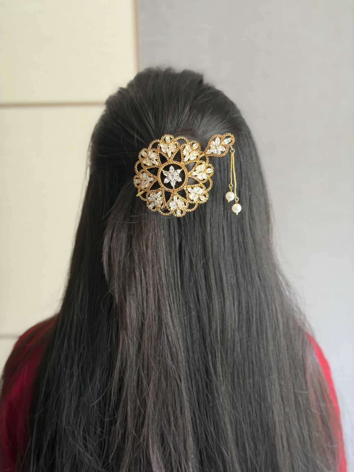 Gold Leafy Mini Bun