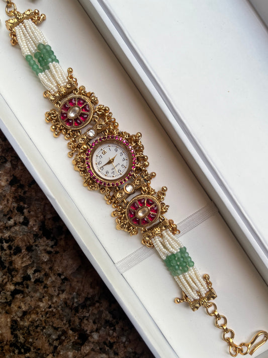 Naira Watch (Dark Pink Watch)