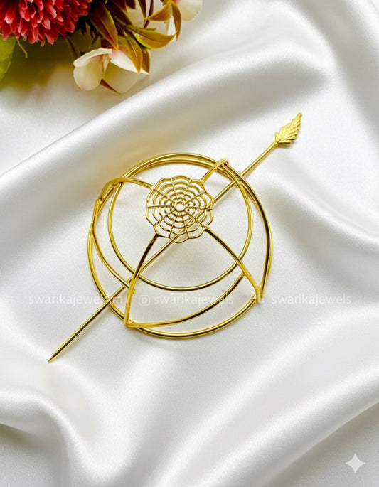 Gold FLOWER Bun (metal)