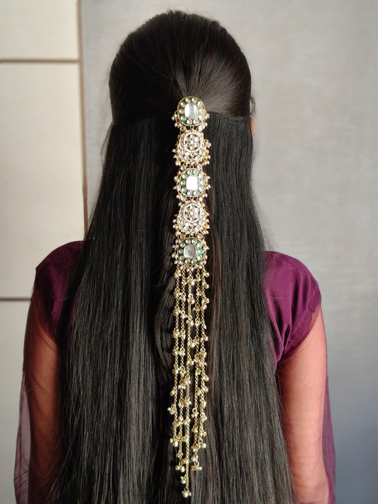 Kundan Green Gold Billa