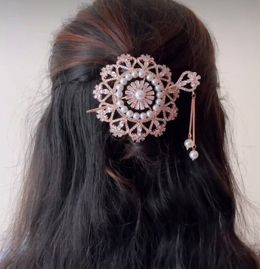 RoseGold PEARL Mini Bun