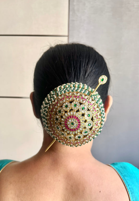 Luxury Kundan Bun