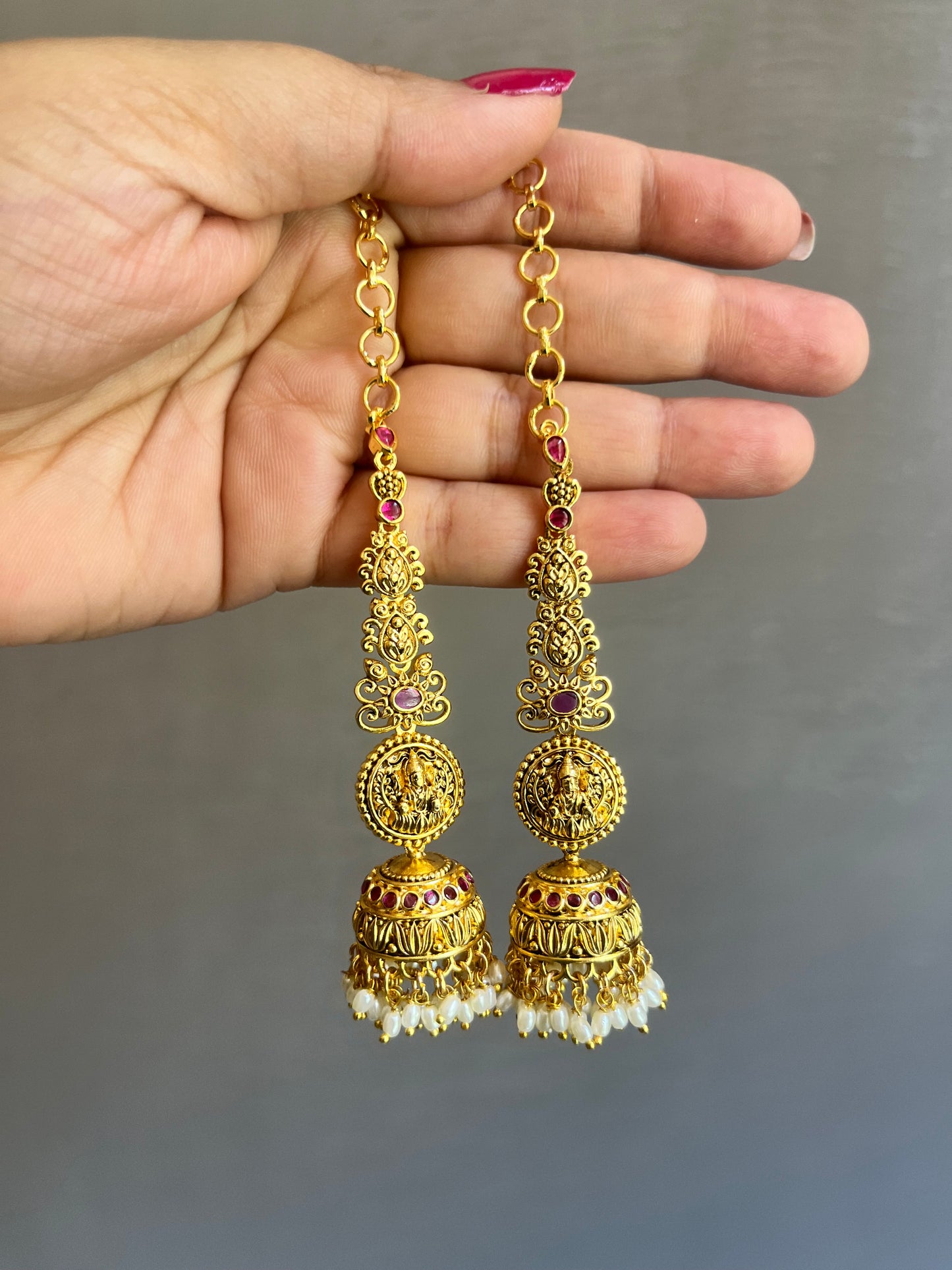 Long Temple Earring