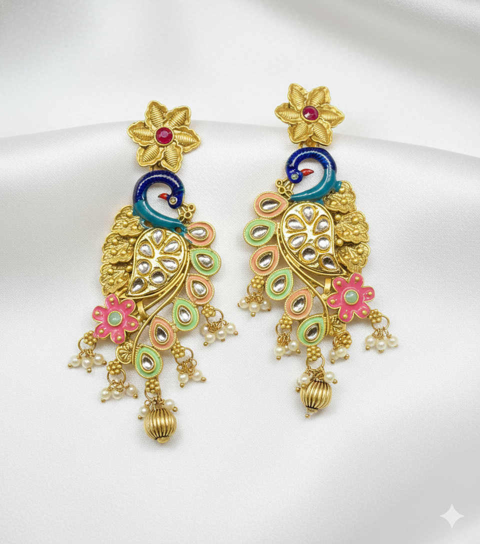 Peacock Earring