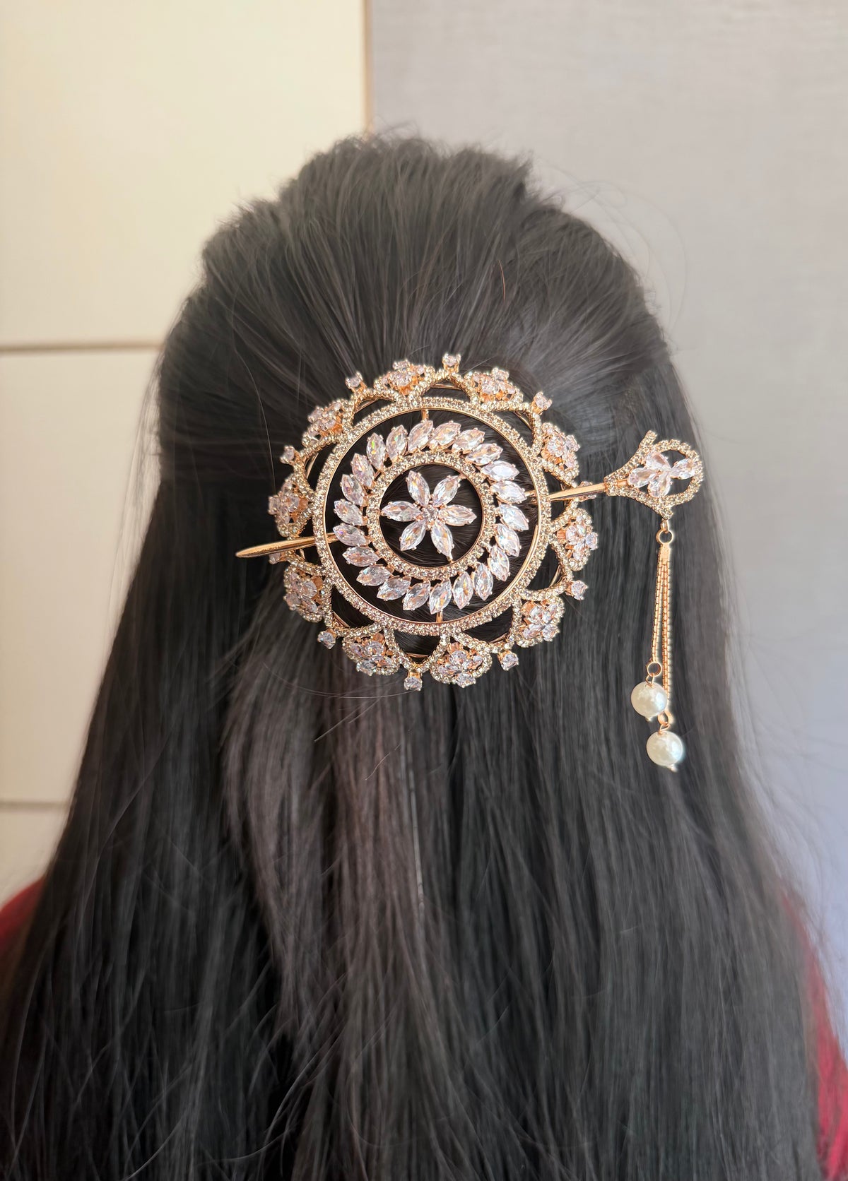 Rosegold Bling Mini Bun
