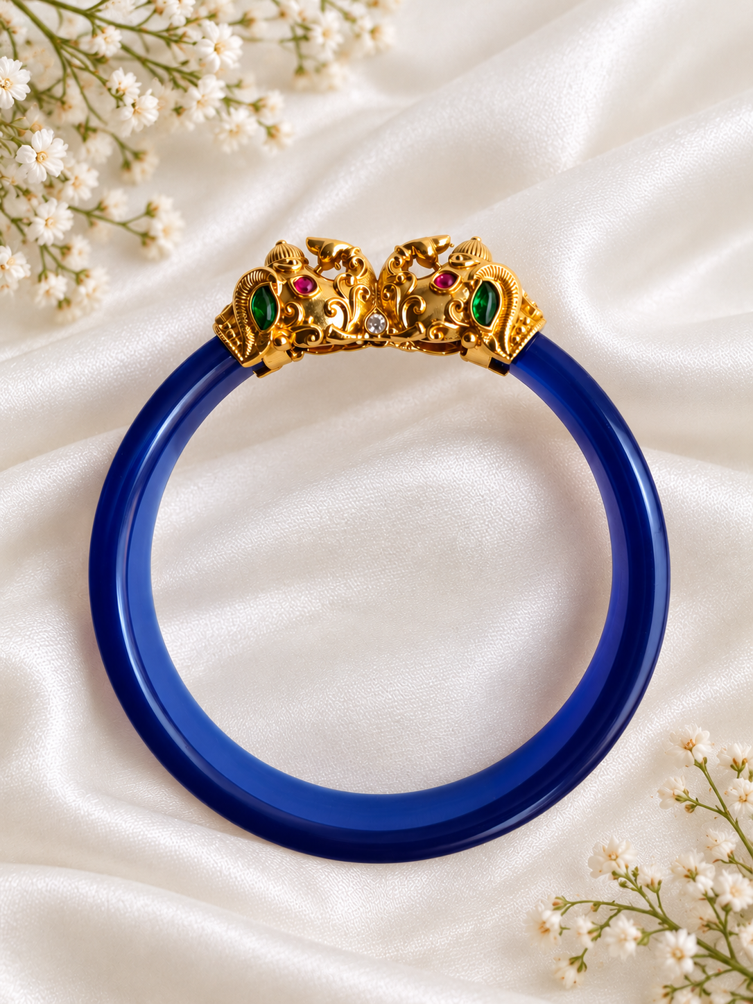 Gold Elephant Bangle