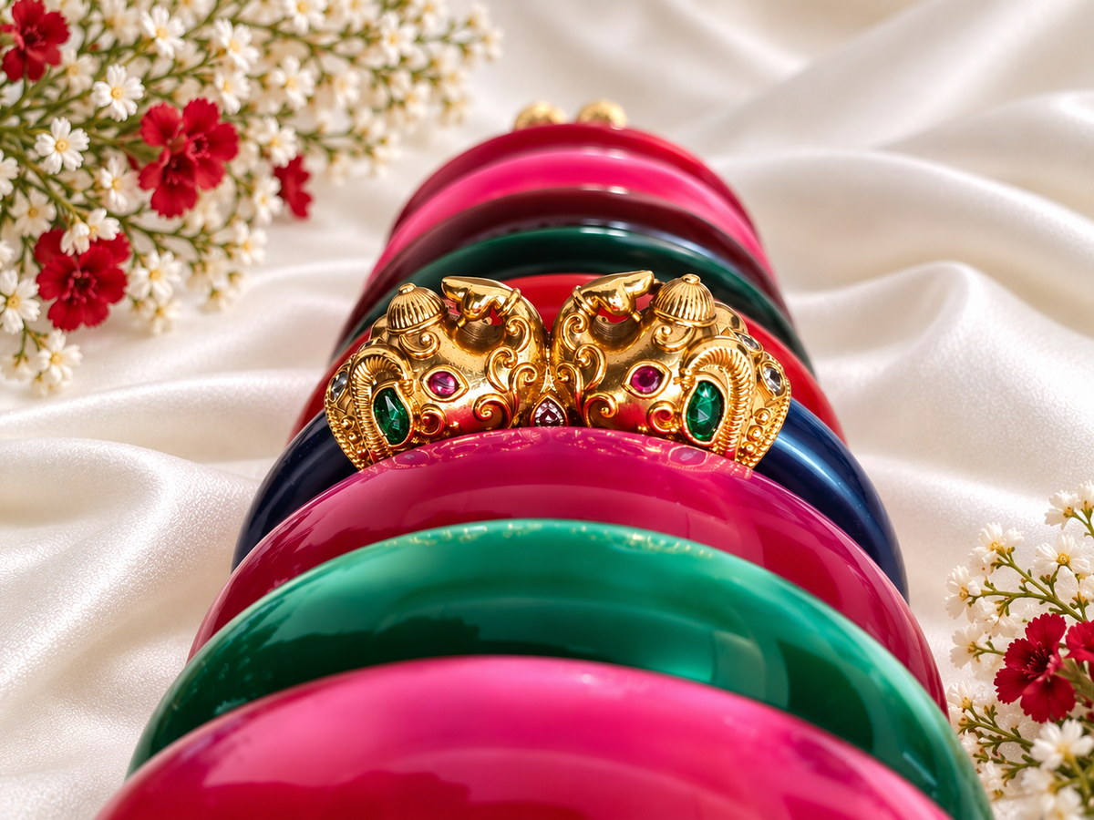 Gold Elephant Bangle