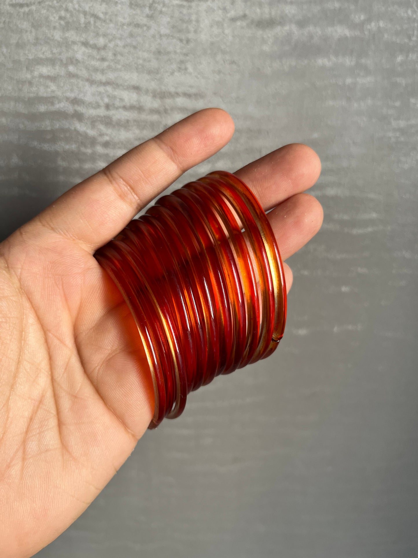 Jelly Bangles (Orange) 12 Bangles