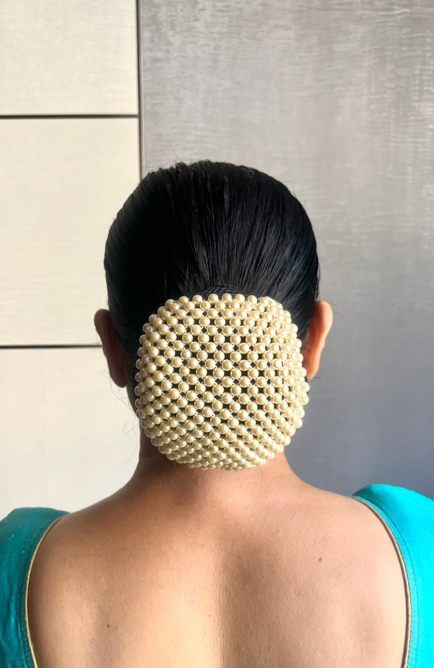 Cream Full Bead Bun