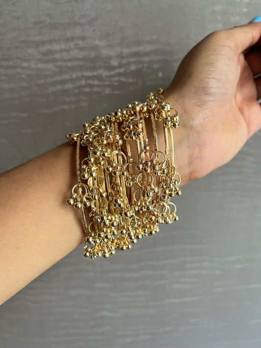 Kashmiri GOLD Bangles (12 bangle set)