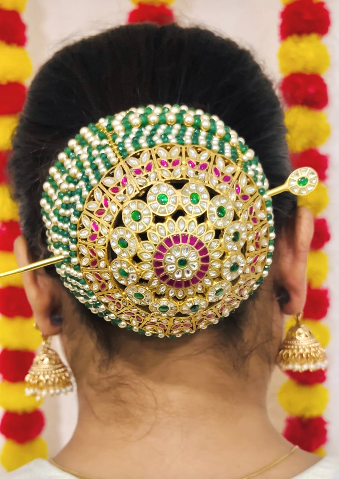 Luxury Kundan Bun (Large)