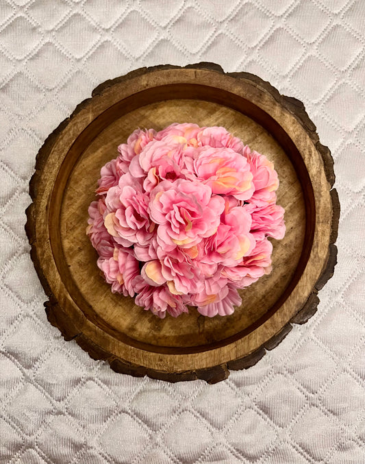 Pink exotic Flower Bun