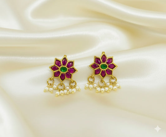 Flower Bugadi Pink and Green