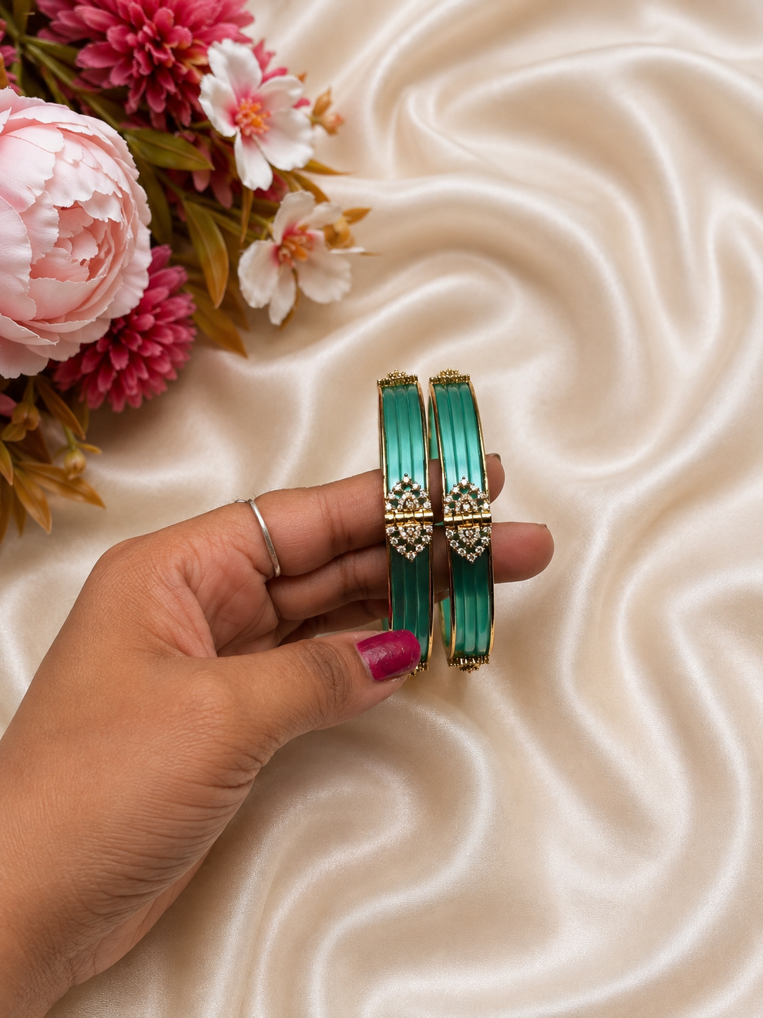 Interchangeable bangle set C (72 bangles + 2 kadas)