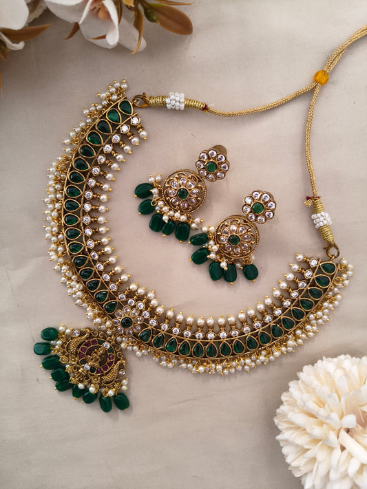 Lashkara Temple Green Necklace